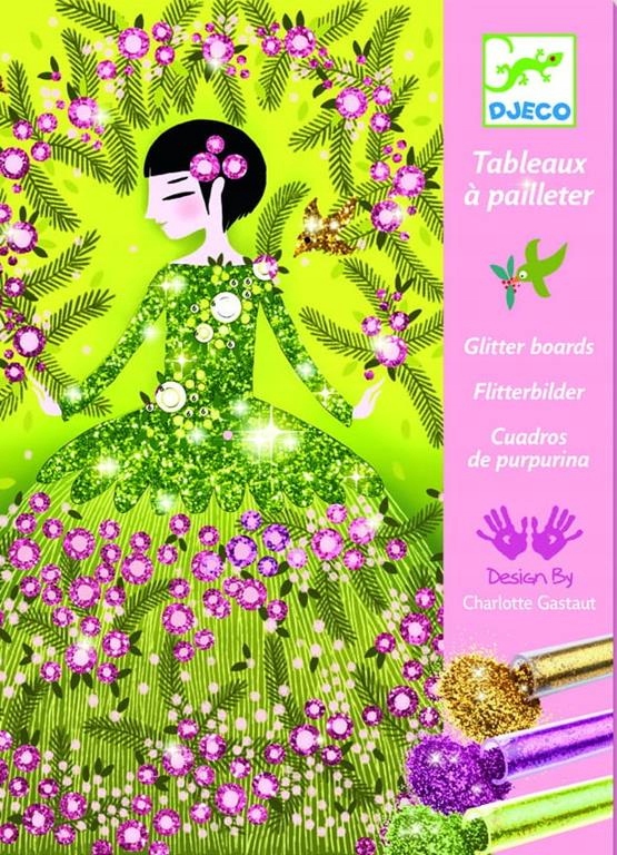 Zestaw artystyczny z brokatem SUKNIE DJECO