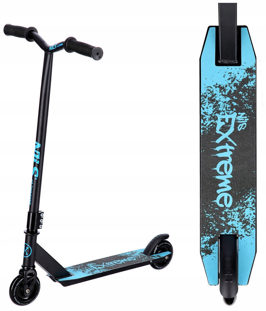 Hulajnoga wyczynowa Nils Extreme HS138 czarno-turkusowa