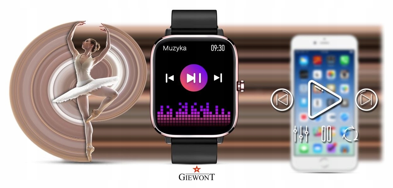 SMARTWATCH ZEGAREK DZIEWCZĘCY POŁĄCZENIA FB SMS PL Materiał paska guma
