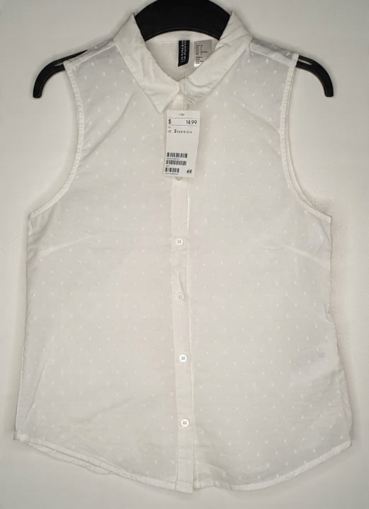 

H&m Bluzka bez rękawów rozm.32,XXS