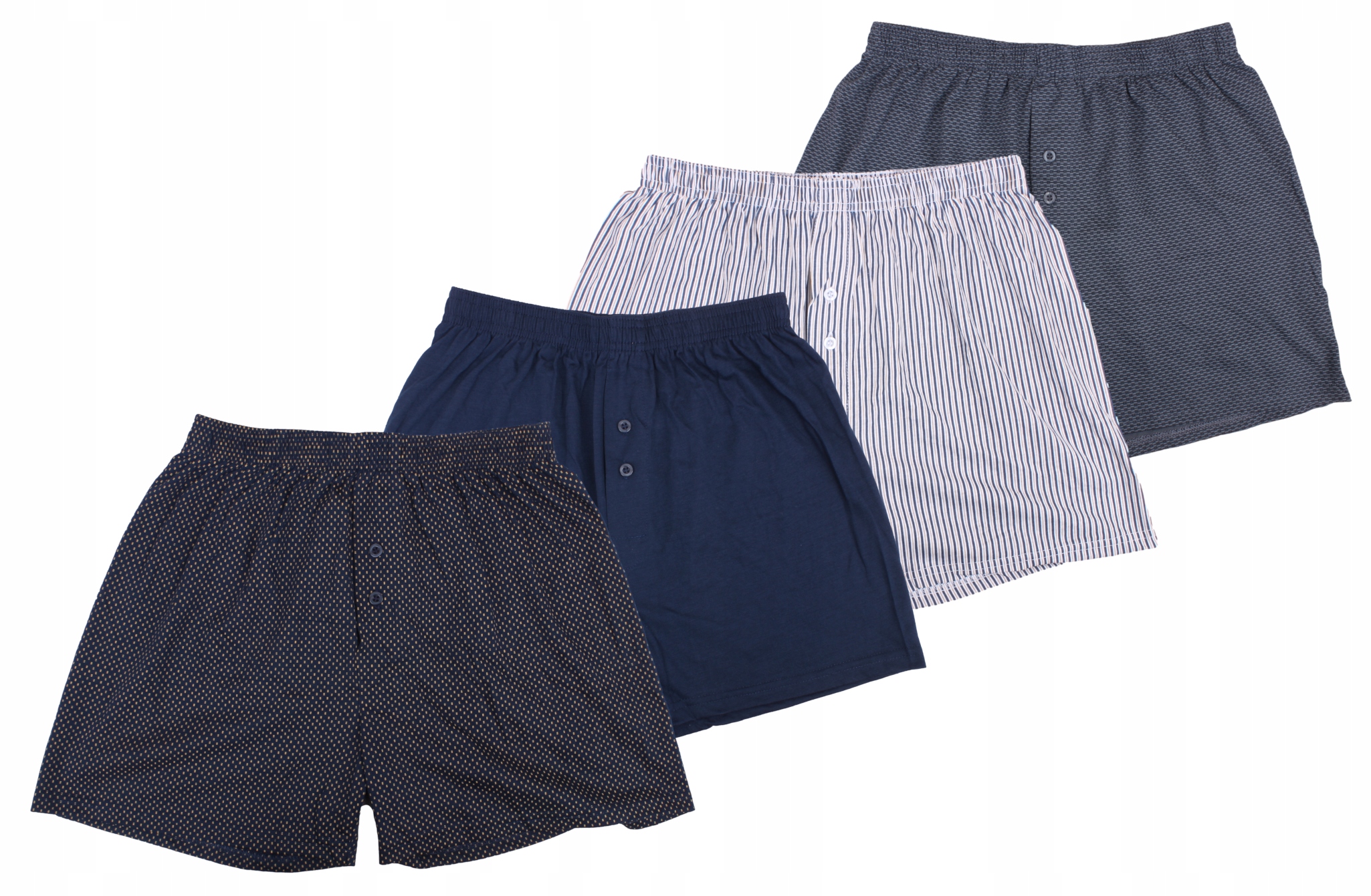 

Luźne Bokserki Męskie 100 % Bawełna Szorty L