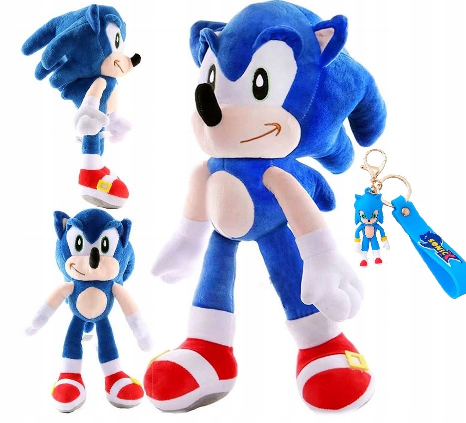 

Zestaw Sonic Niebieski Maskotka Duży 30Cm Brelok