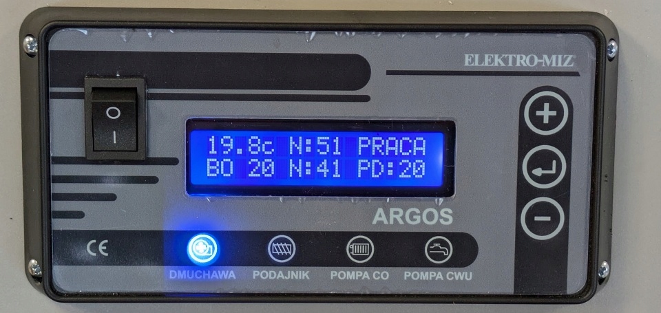 Argos sterownik regulator kotła z podajnikiem 2pompy model 2026