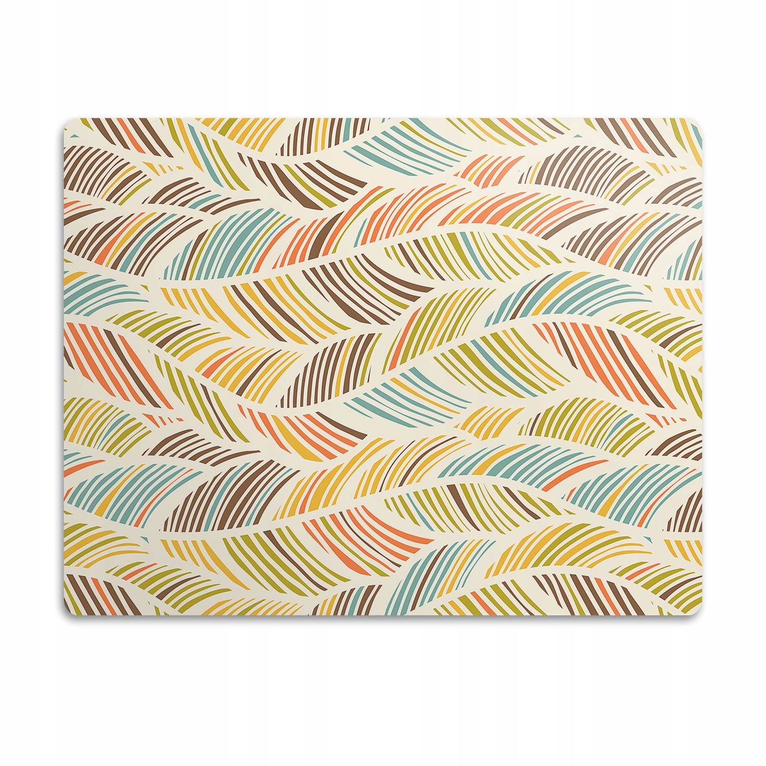 Levně Podložka pod misku pro psa Abstraktní vlny 90x60 cm