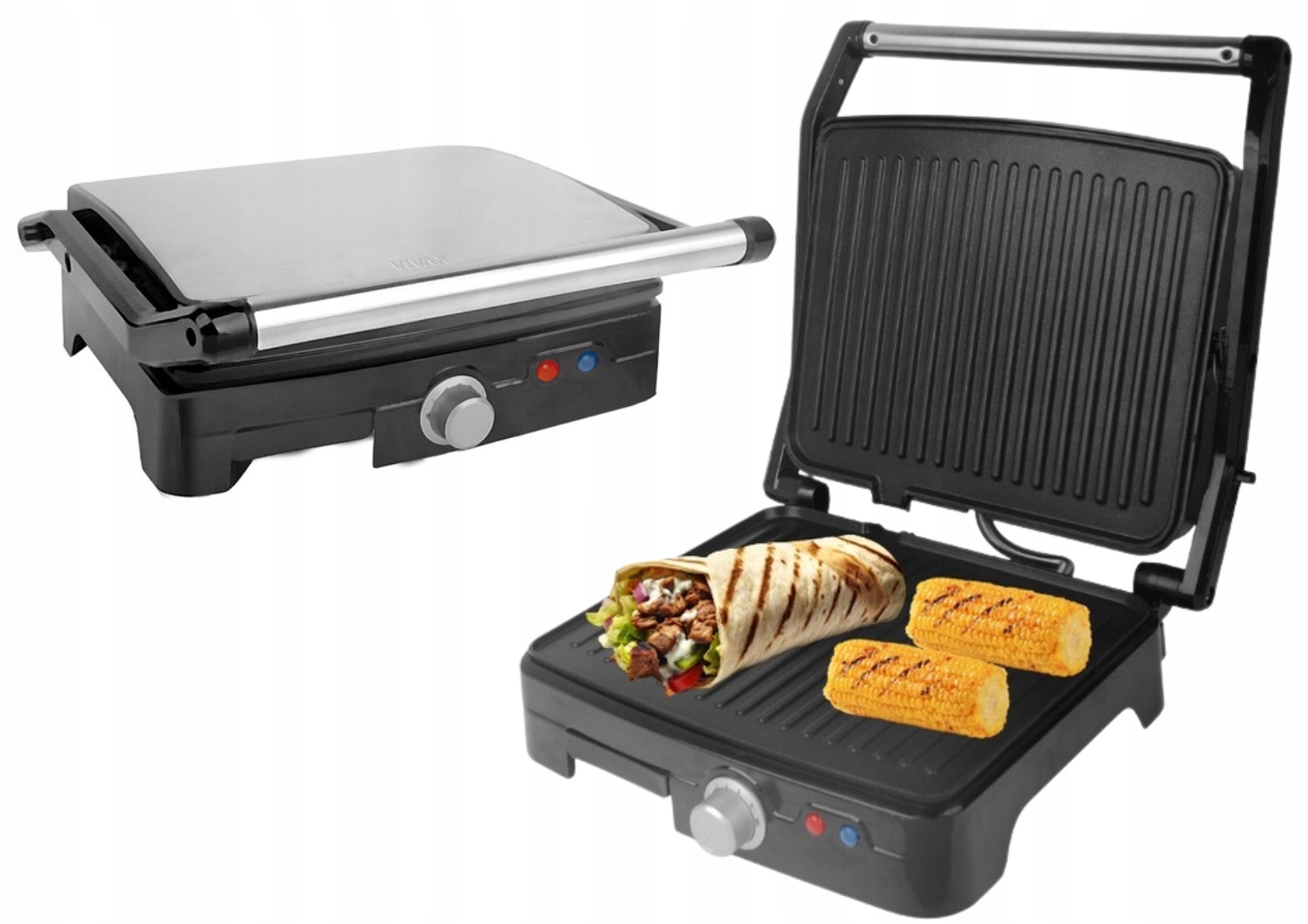 Tradycyjny Grill Elektryczny Opiekacz Toster do kanapek Vivax SM-1800W