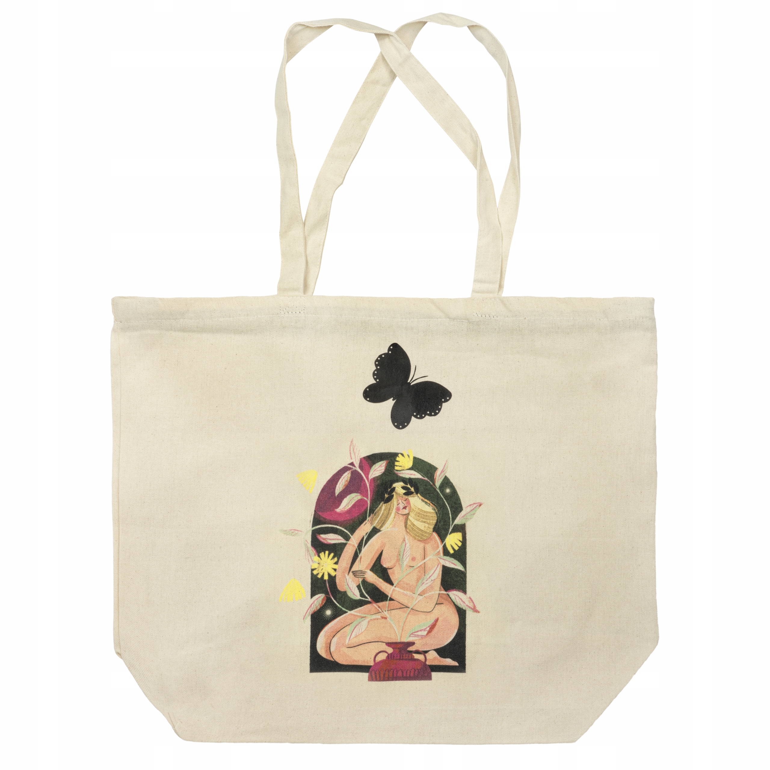 

Torba Eko Eecru Kobieta blond włosy Motyl Czarny