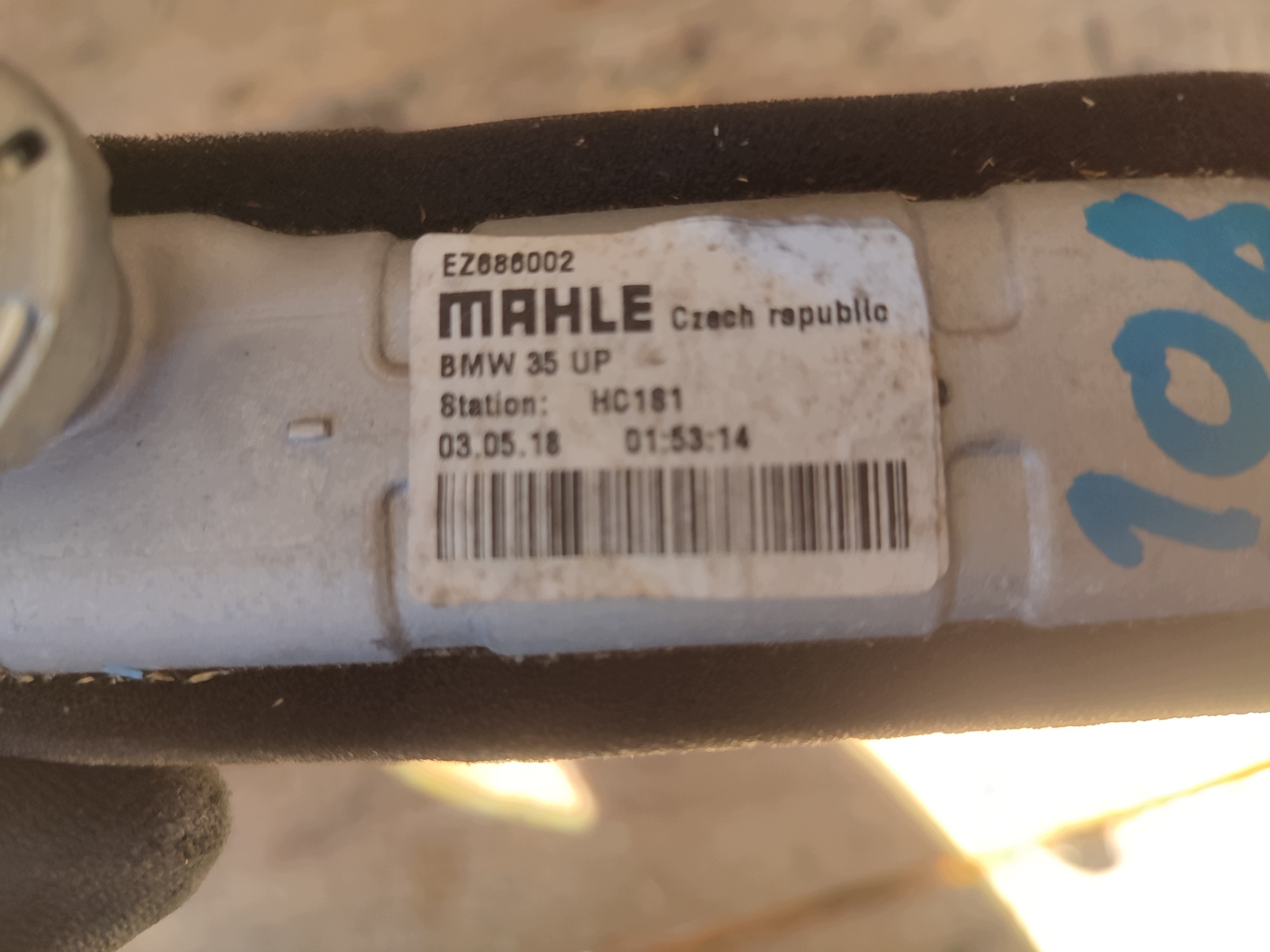 chladič topení BMW 5 (G30) EZ686002 2.0L 2018