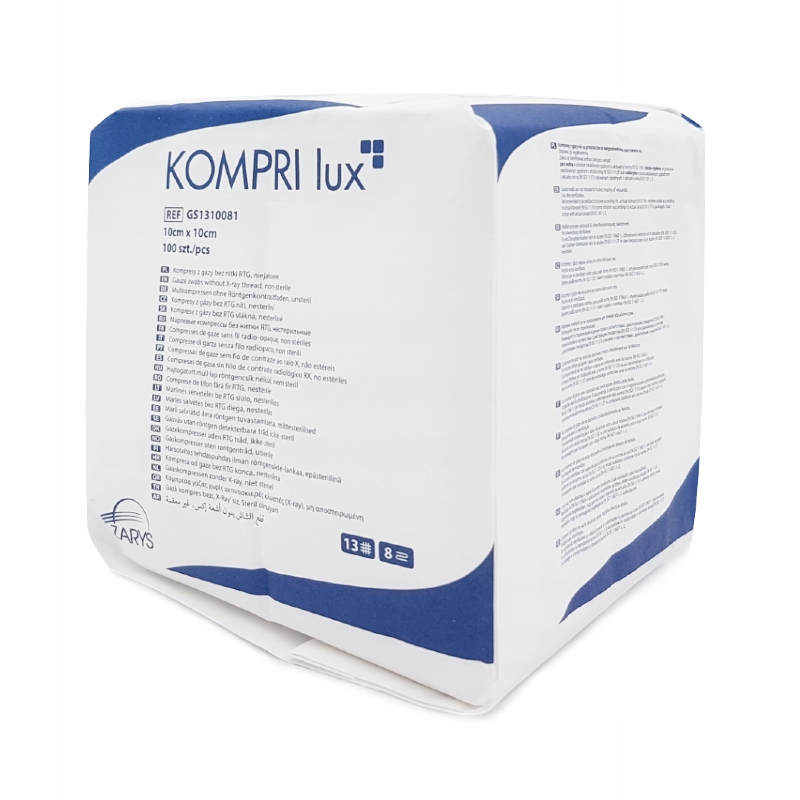 

Kompri lux Zarys Kompresy Gazowe Niejałowe 10x10cm