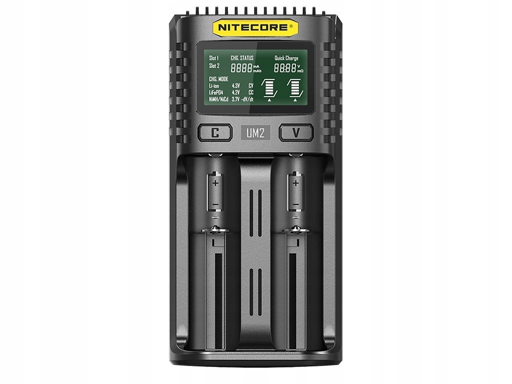 

Nitecore UM2 do Li-ion, LiFePo4, Ni-MH,Ni-CD