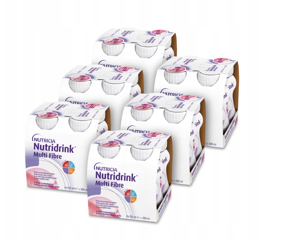 Nutridrink Multi Fibre 24x125ml smak truskawkowy
