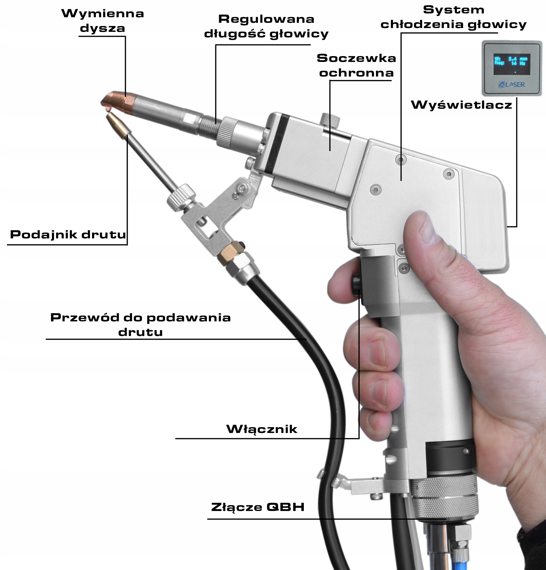 SPAWARKA LASEROWA 1,5kW CORMAK SPAWANIE LASEREM 1500W + PODAJNIK DRUTU Marka Cormak