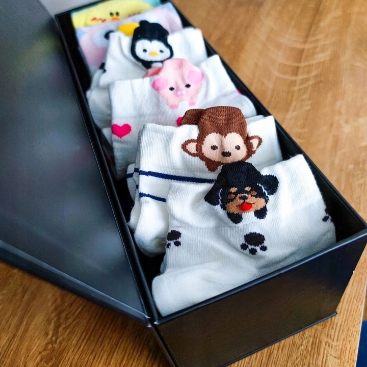 Kolorowe Skarpetki z królikiem Rozmiar 36-41