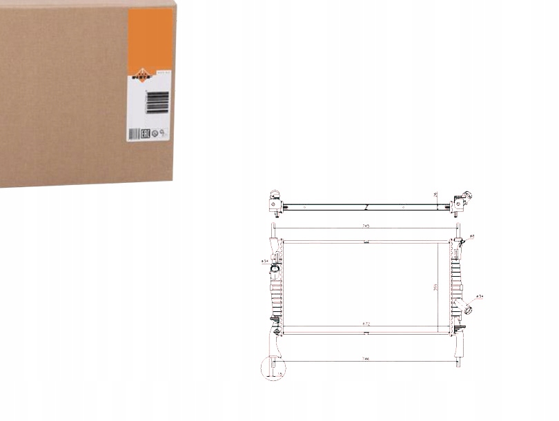 NRF53742 CHŁODNICA FORD TRANSIT 06-