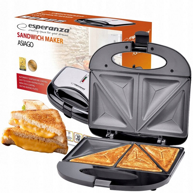 

Toster Opiekacz Do Kanapek Tostów Sandwich 1000W