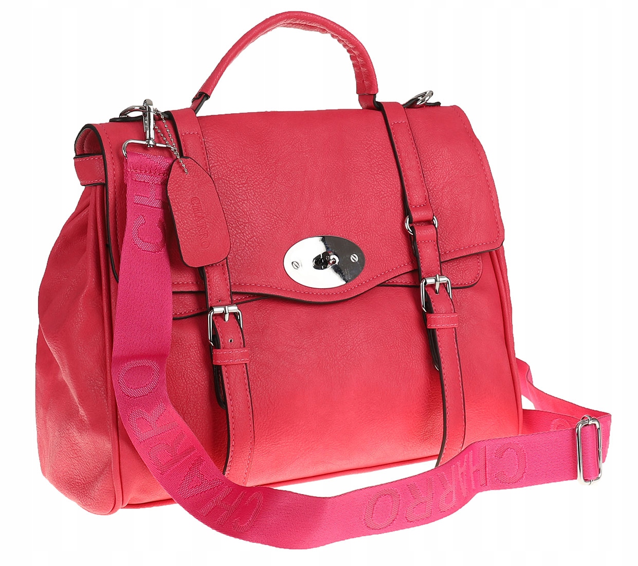 CHARRO Elegancka Torebka Damska kuferek listonoszka CH73652 Materiał dominujący skóra ekologiczna