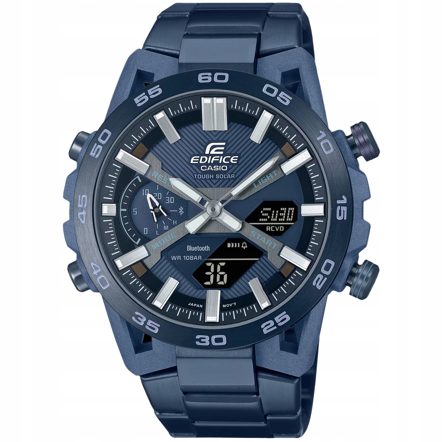 Casio Edifice ECB-2000CB-2AEF Bluetooth 100 m Modrý
