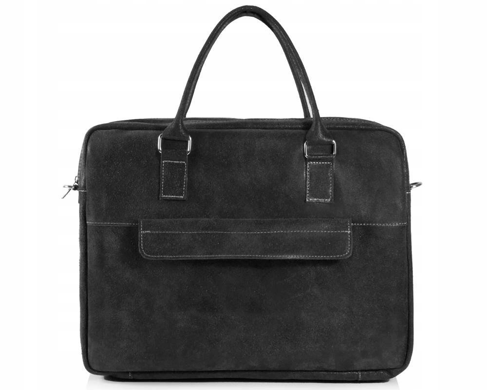 SKÓRZANA TORBA NA LAPTOP SOLOME GRAFIT 17" ALSTON VINTAGE Rodzaj na laptopa