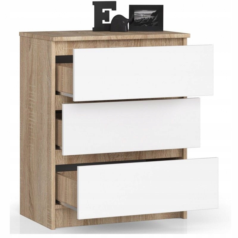 KOMODY DO DOMU SYPIALNI KOMODA MEBLE 60x40x77cm komoda szafka szuflady Głębokość mebla 40 cm