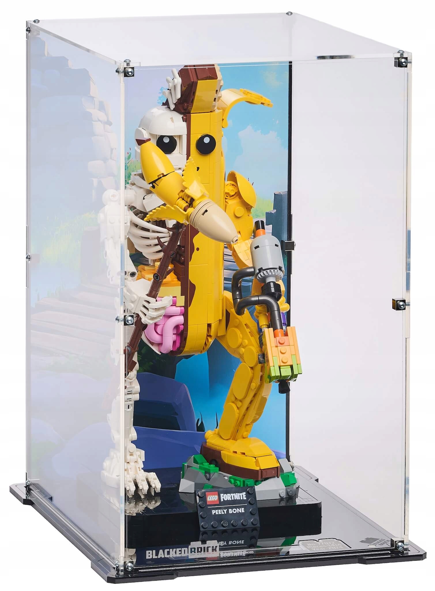 Vitrína s pozadím Blacked Brick pre Lego Fortnite 77072 Koža