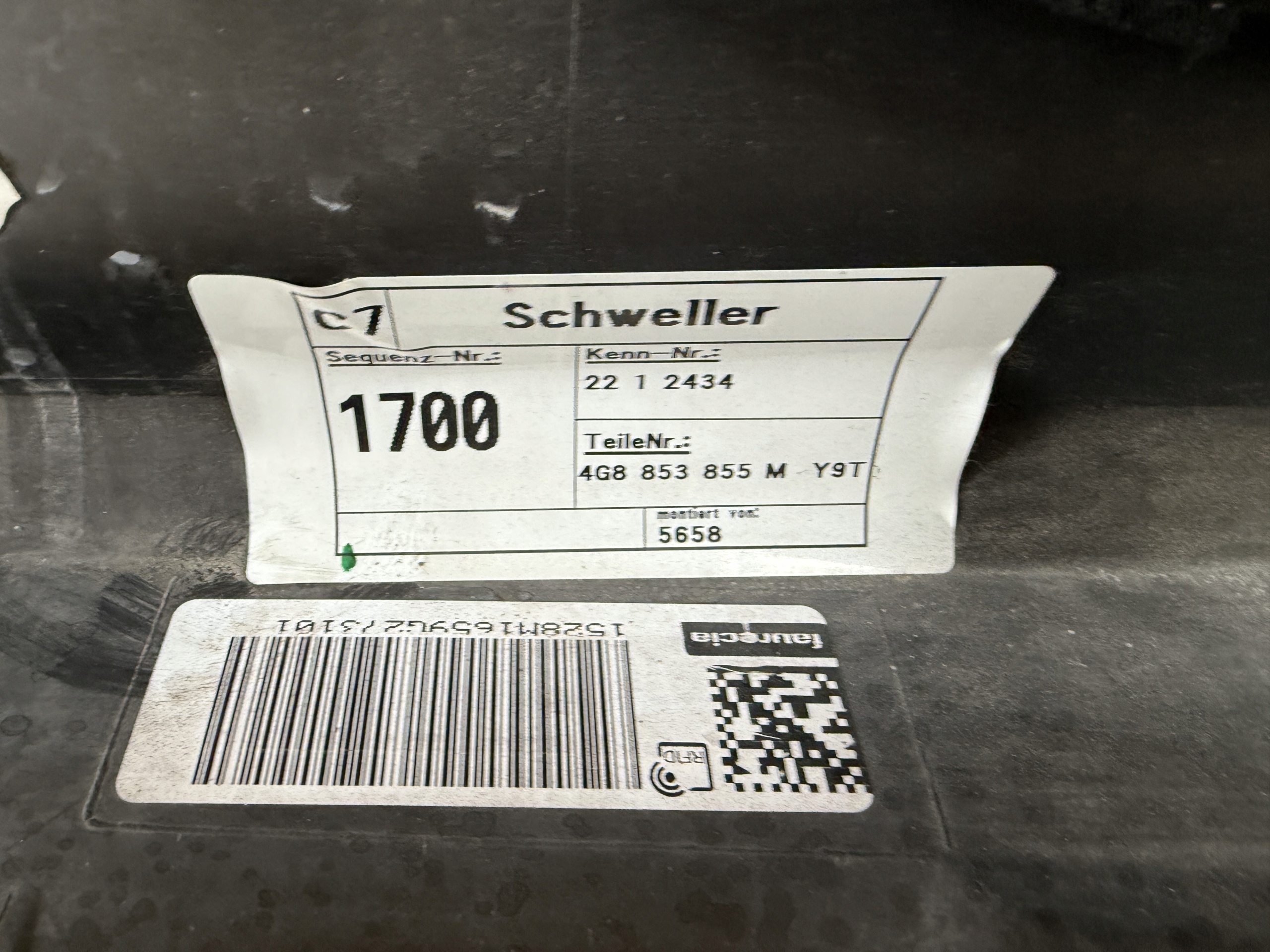 AUDI A7 4G LIFT SLINE moulding cap threshold left LY9T