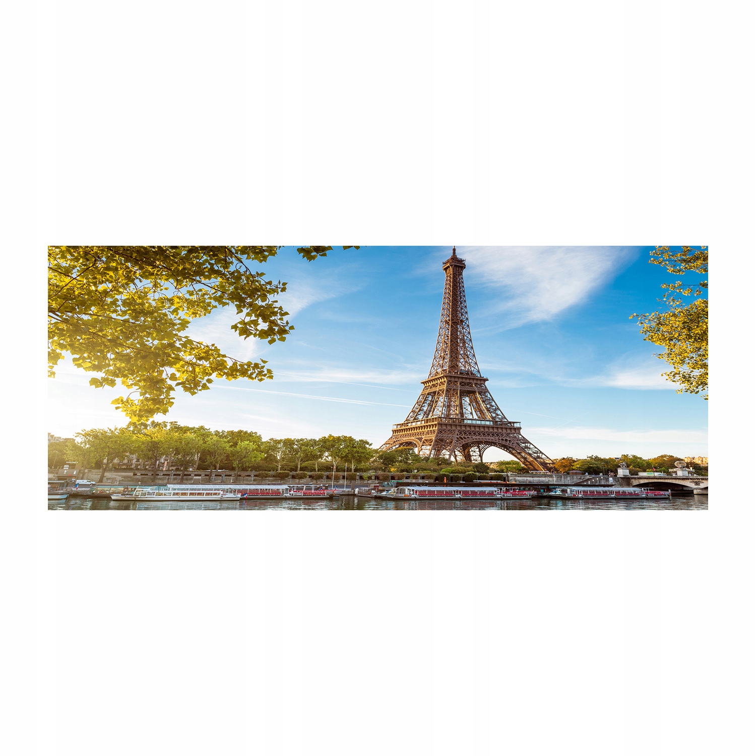 

Foto obraz szkło akryl Wieża Eiffla Paryż 125x50cm