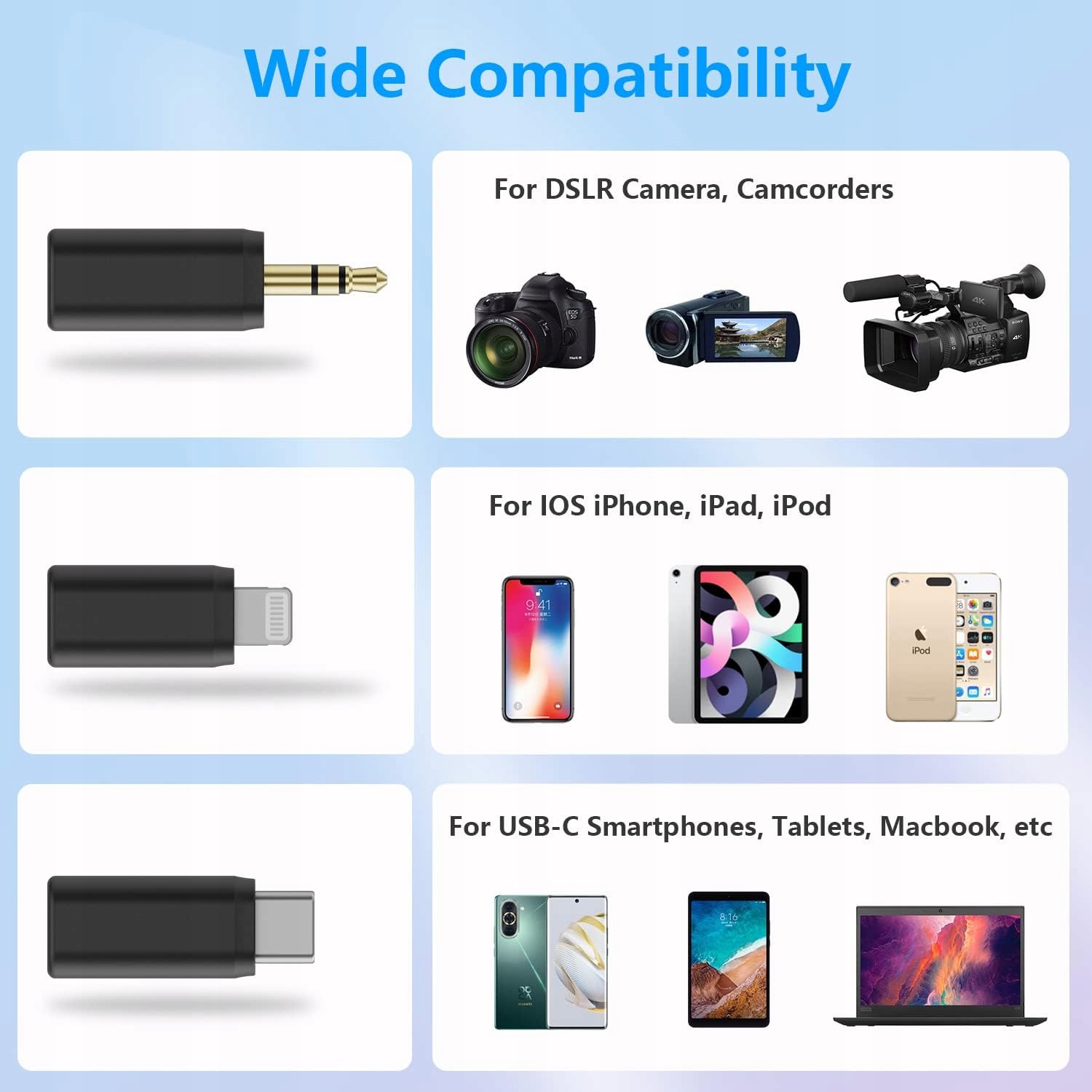 BOYALINK Bezprzewodowy mikrofon krawatowy do iPhone'a z systemem Android, kamery, wideoblogowania Marka BOYA