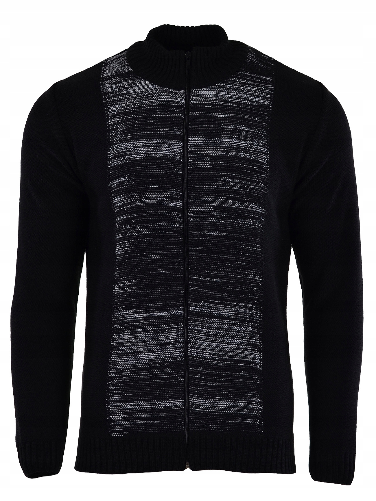 3XL Svetr Obdélníkový Rozepínací Černý Velký