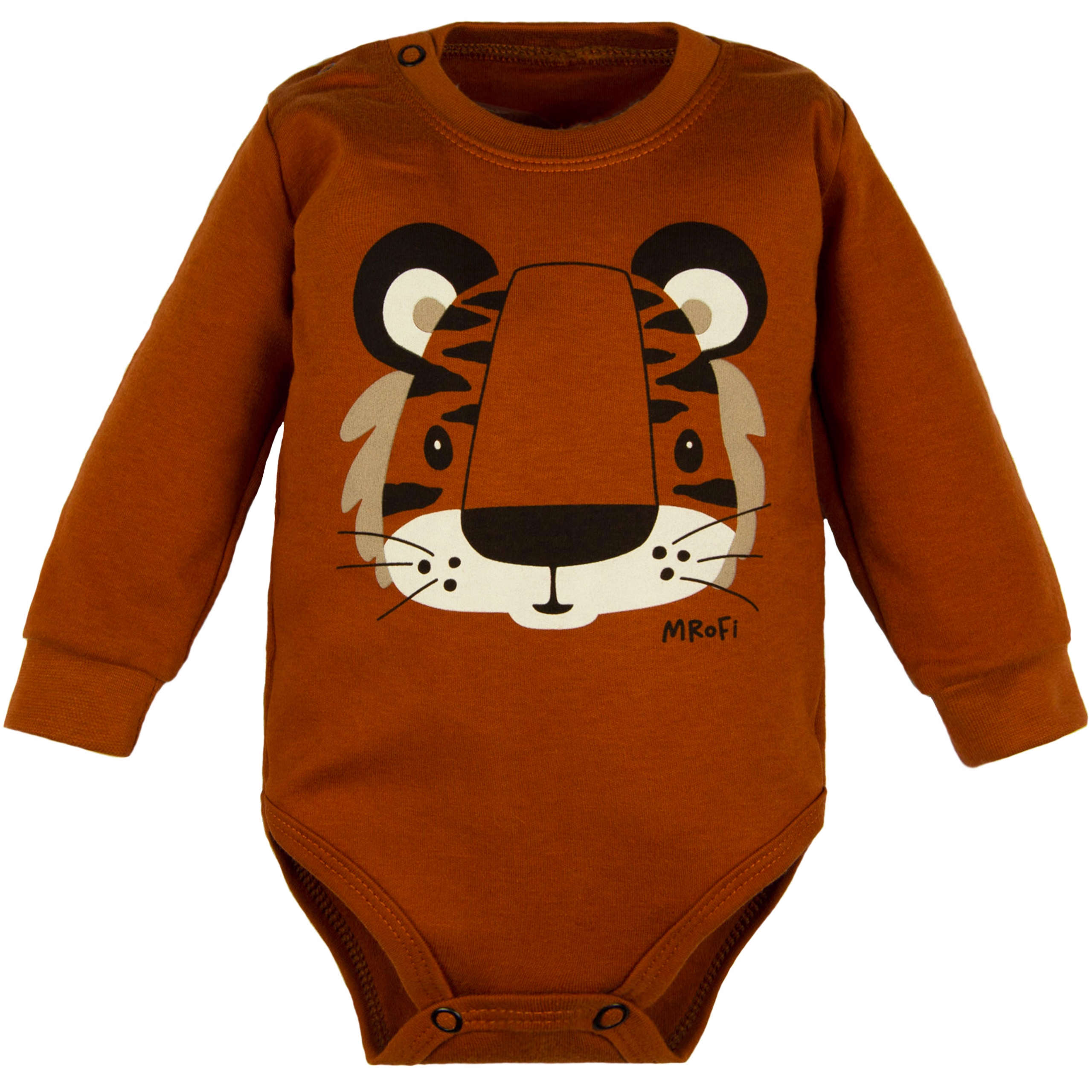 BODY dziecięce DŁUGI RĘKAW tygrysek 62