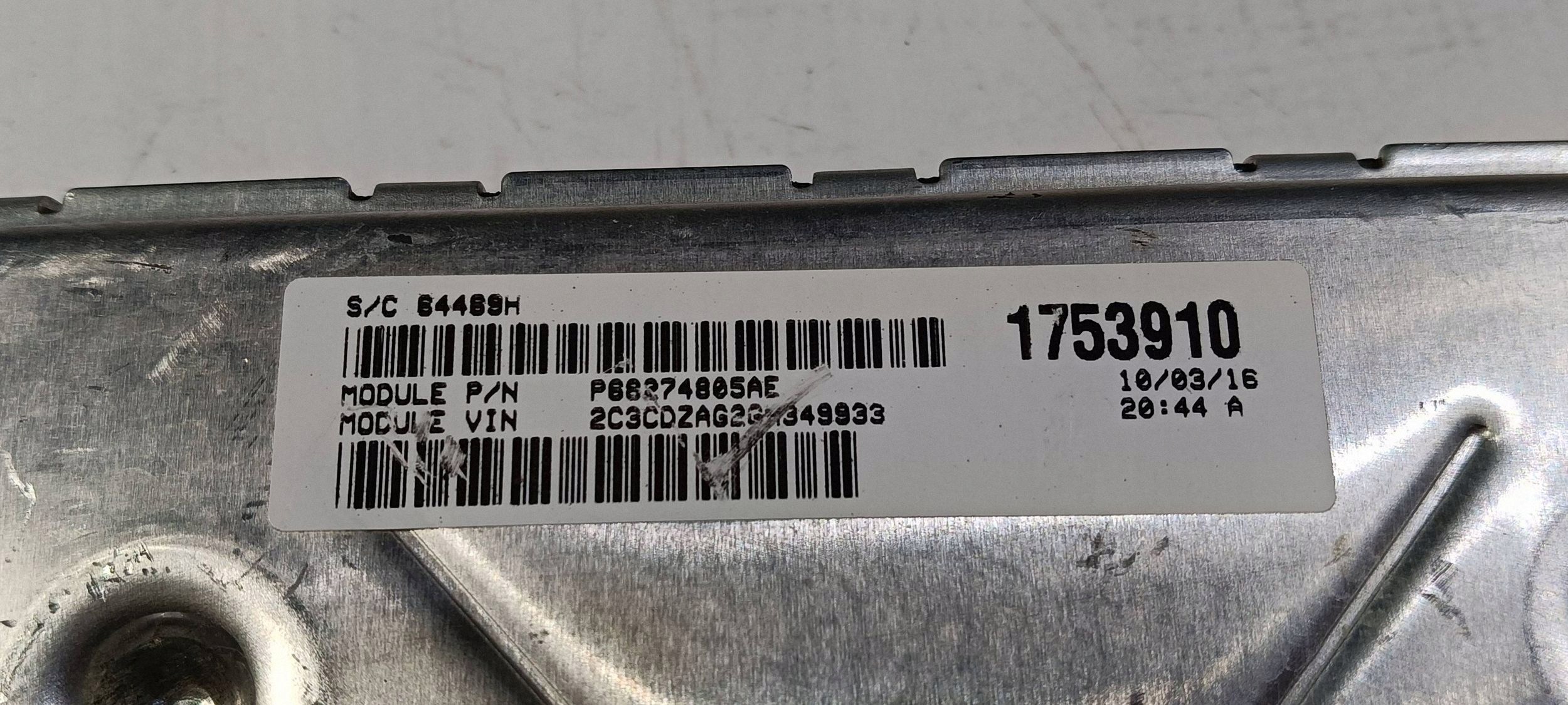 Centralina computer modulo Motore ECU Dodge Charger Challenger 3.6 2015