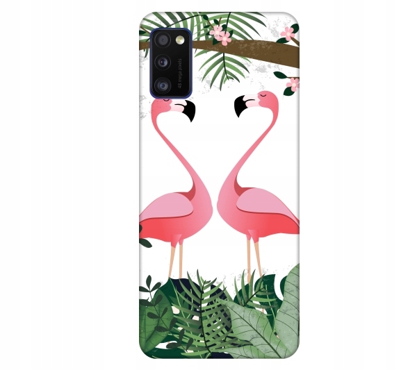

Etui na telefon Samsung Galaxy A41 Flamingi lato t