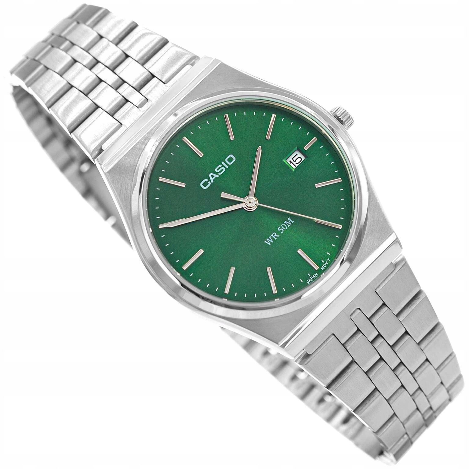 Pánské Hodinky Casio MTP-B145D-3AVEF Stříbrné Na Klasickém Retro Náramku