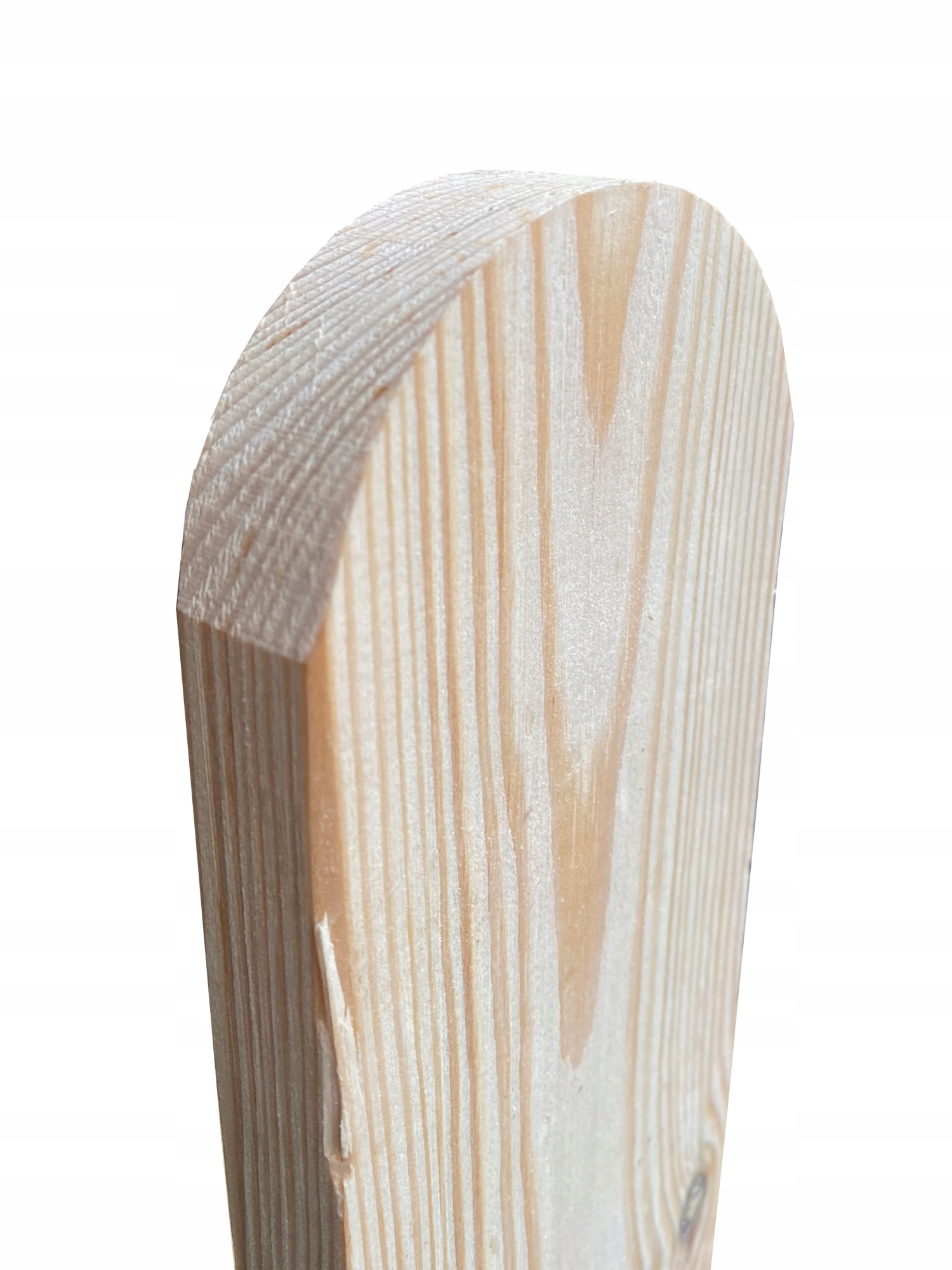 Sztacheta drewniana 2x9x150 cm gładka sosnowa zaokrąglona WYSOKA JAKOŚĆ Szerokość elementu 9 cm