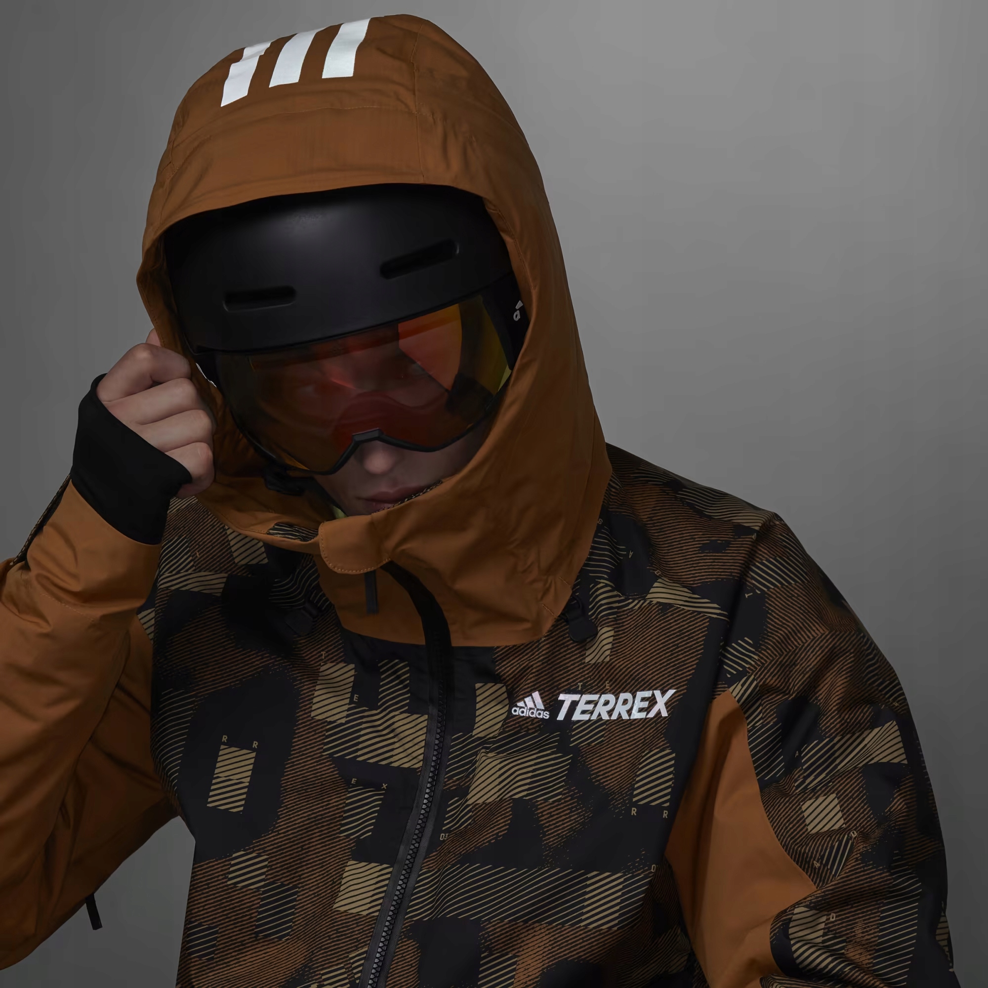 KURTKA MĘSKA SNOWBOARDOWA NARCIARSKA WODOODPORNA ADIDAS TERREX PRIMALOFT XL Kolor dodatkowy czarny