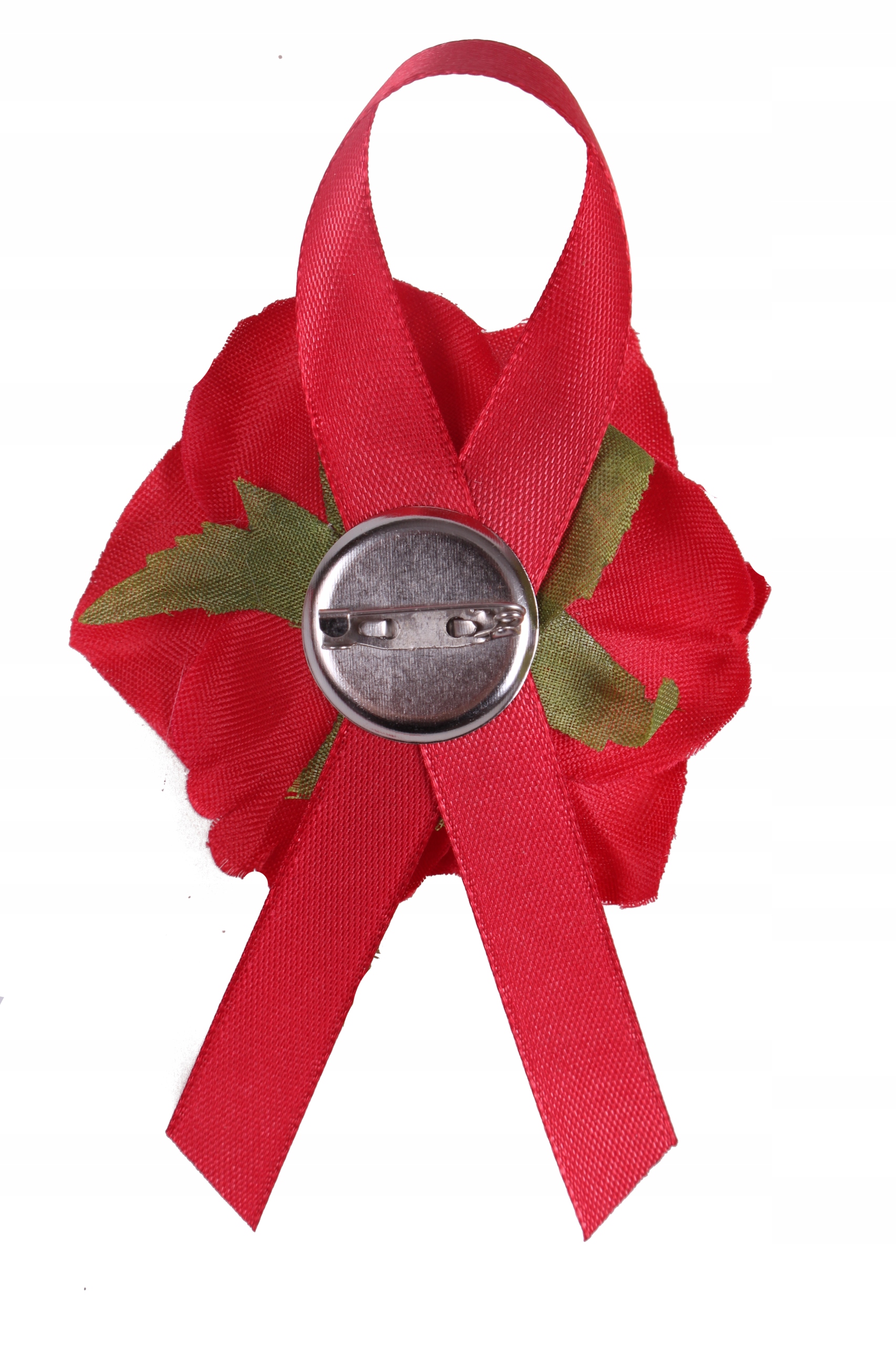 Kotylion czerwony przypinka róża materiał bordo studniówka bal panieński Kolor dominujący pomarańcze i czerwienie