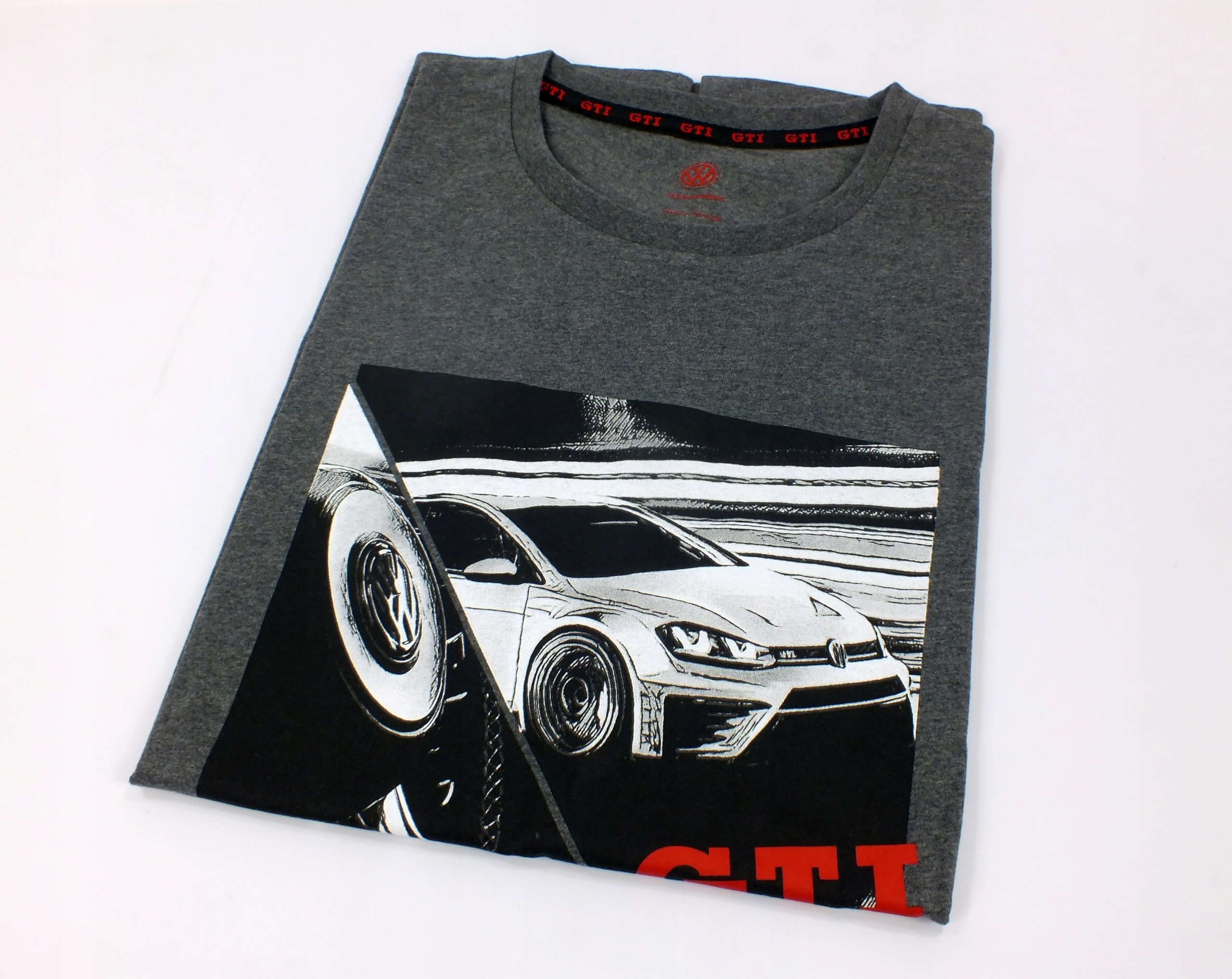 ORYGINAL KOSZULKA T SHIRT VW GTI rozm L Szary