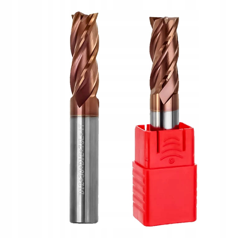 Frez węglikowy VHM Fi9mm 4pióra 55HRC TiSiN