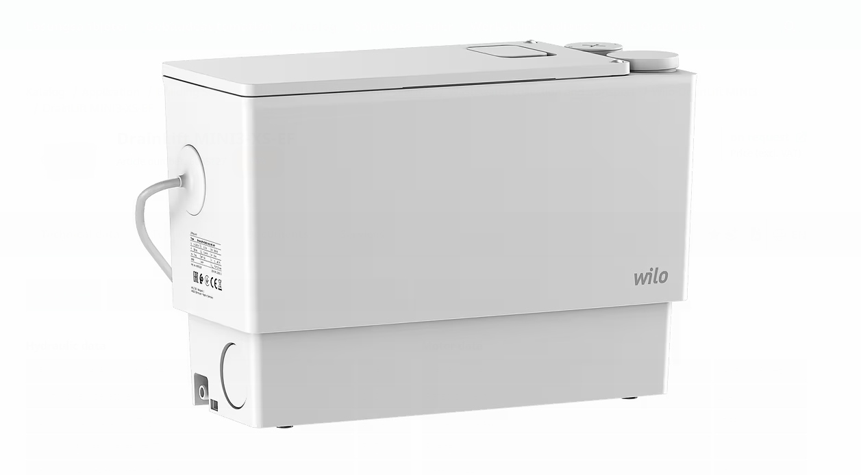 Domácí čerpací stanice DrainLift MINI3-XS-EF