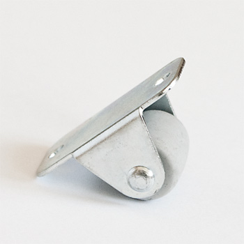 Kółko-rolka meblowa sztywna/stała 16 / 21mm