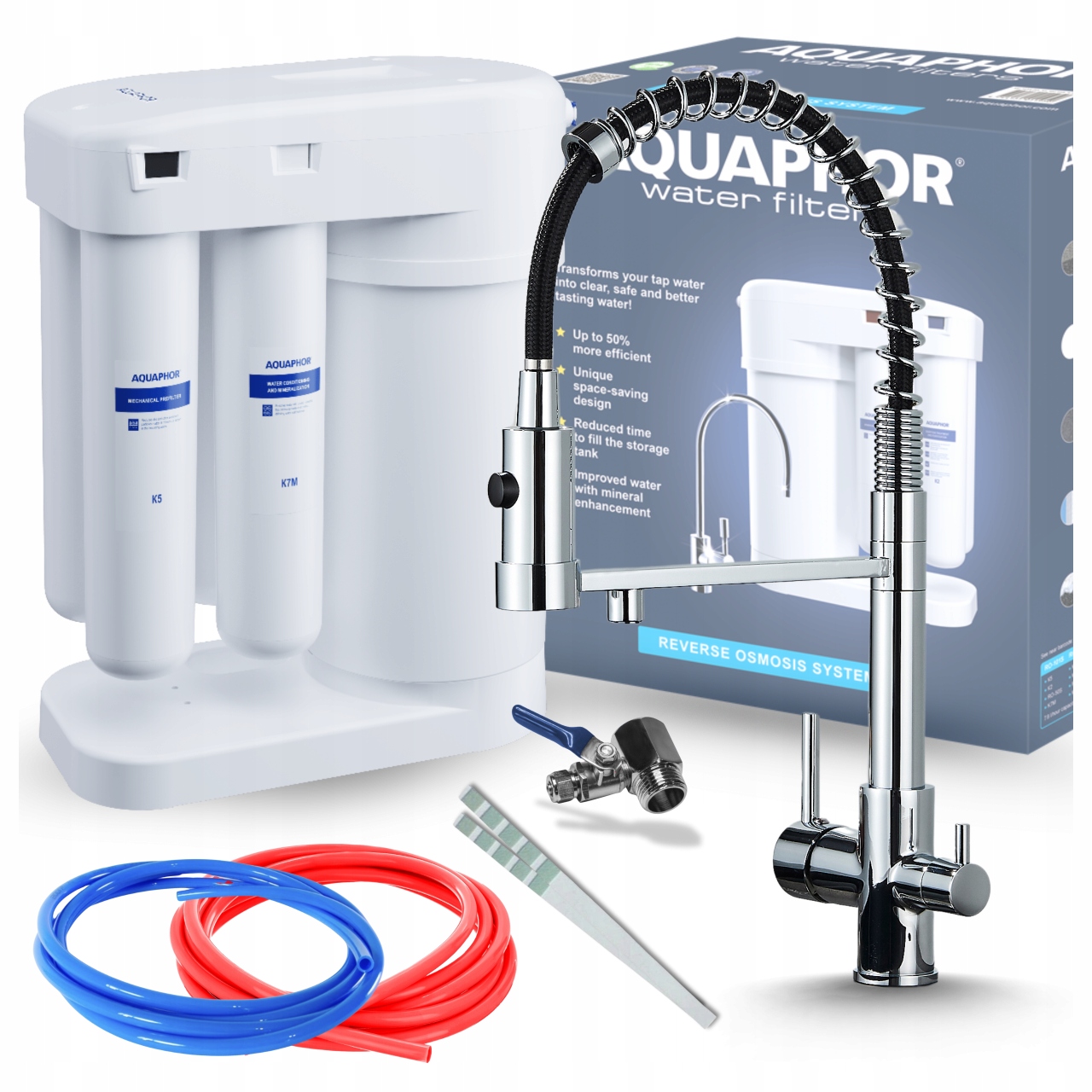 Filtr Reverzní Osmózy A Kuchyňská Baterie Do Kuchyňského Dřezu Chromovaný Ari