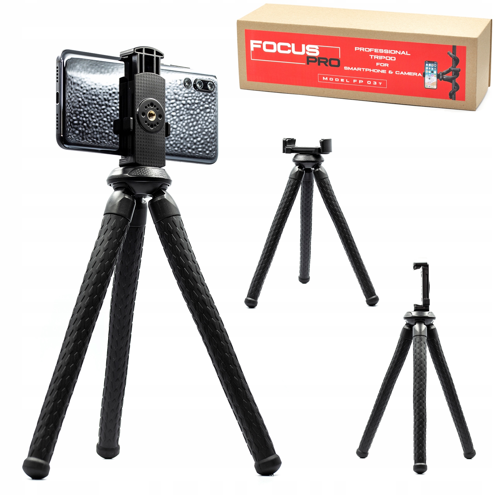 

Statyw Tripod Turystyczny Uchwyt Na Telefon Aparat