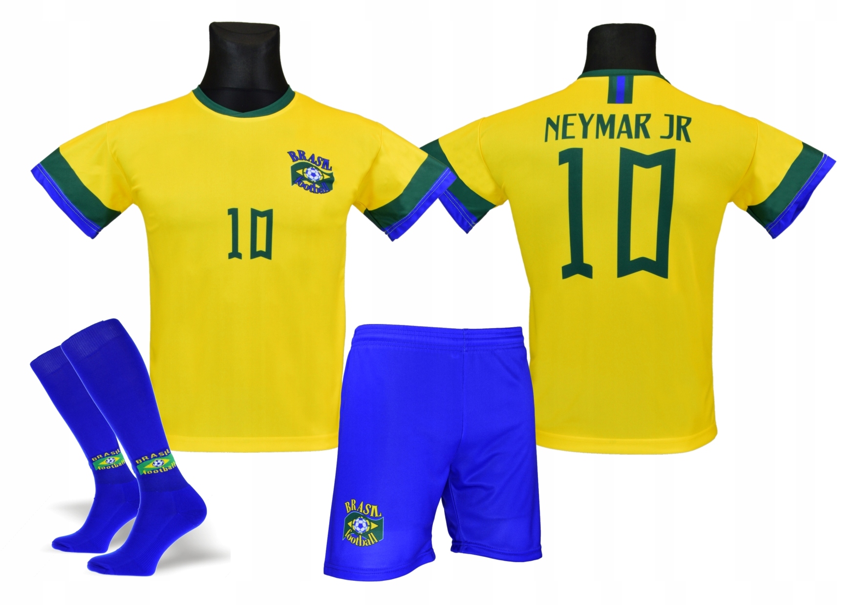 NEYMAR strój piłkarski + getry BRAZYLIA rozm. 146