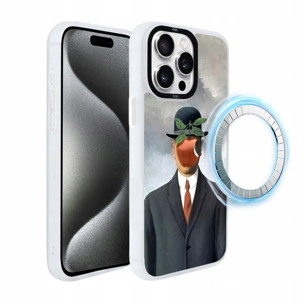 Pouzdro pro iPhone 15 Pro Max Ibizu DropGuard Matt s MagSafe, syn člověka