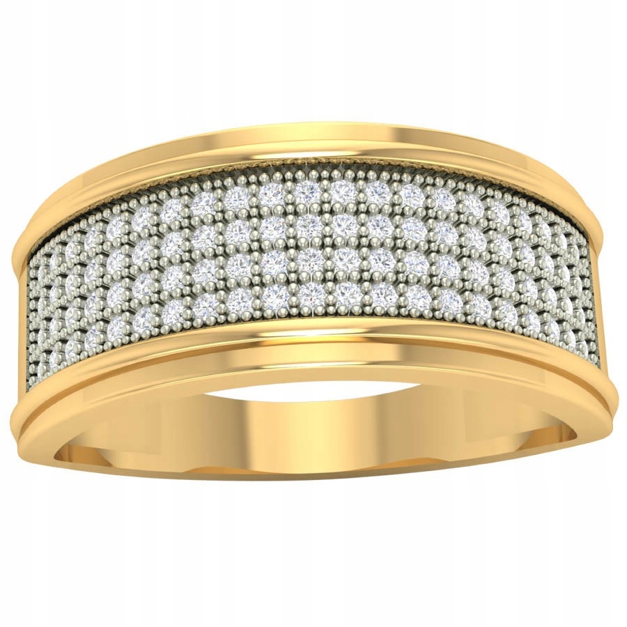 Zlatý Prstýnek 585 S Pavé Zirkonem Crown Lumen