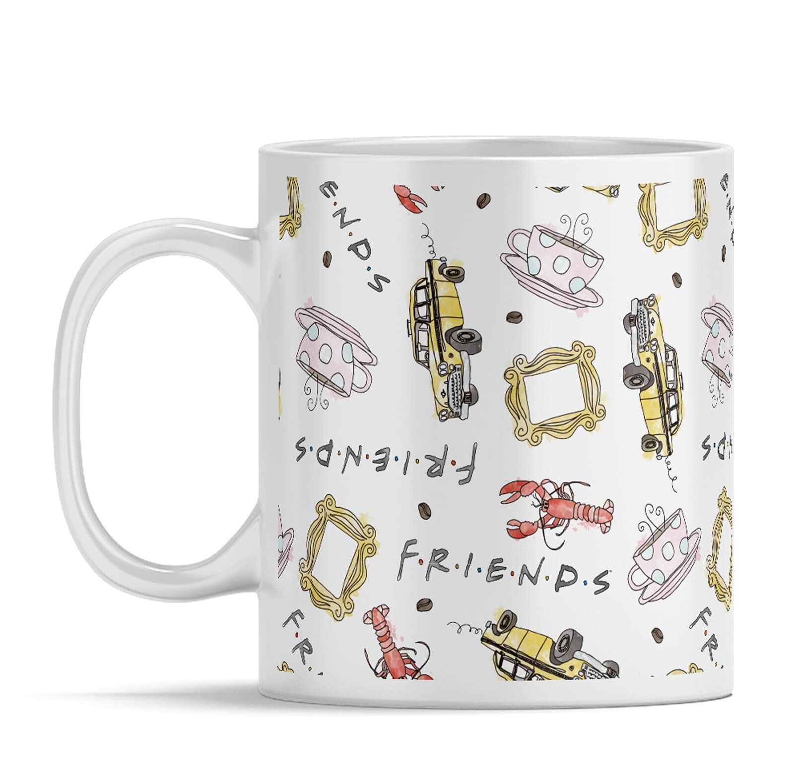 Friends Icons Przyjaciele Grafiki - kubek z uchem Stan opakowania oryginalne