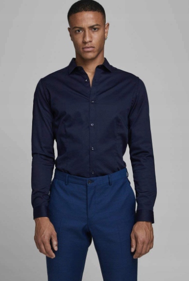 Jack&jones Pánská Košile Tmavě Modrá Elegantní XL 7AA