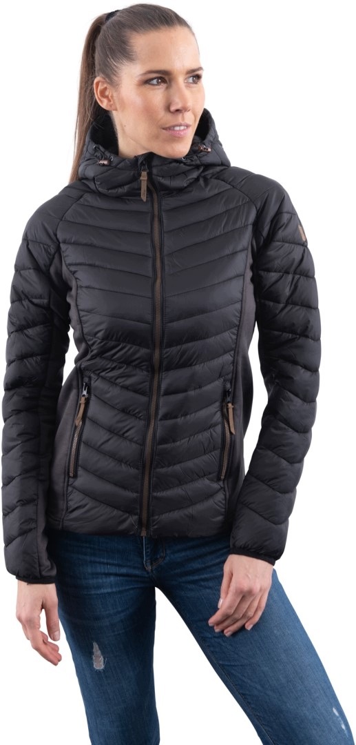 dámska hybridná zateplená bunda s kapucňou Gts 440422L- Carbon 2XL