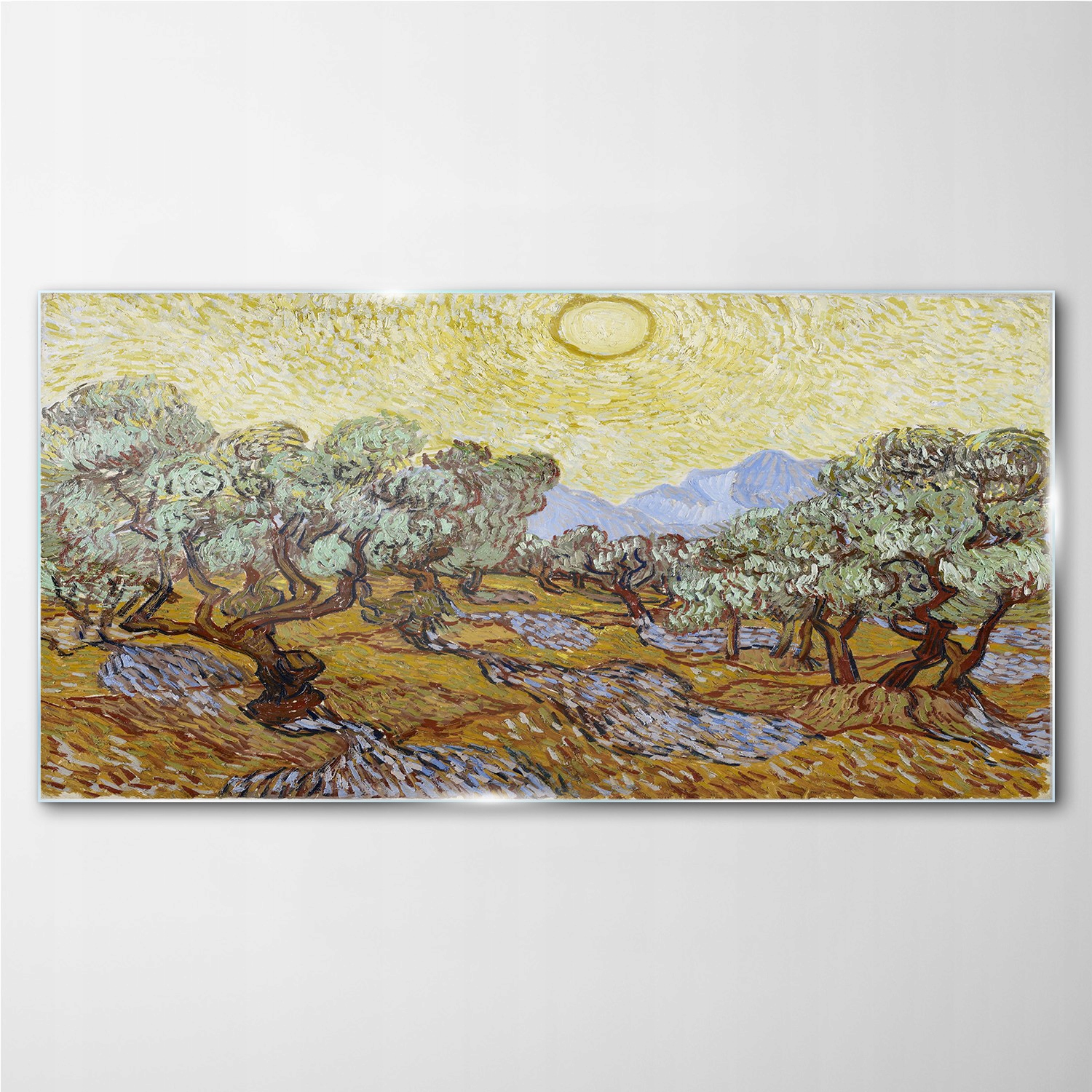 

Obraz na ścianę szklany Słońce las Van Gogh 100x50