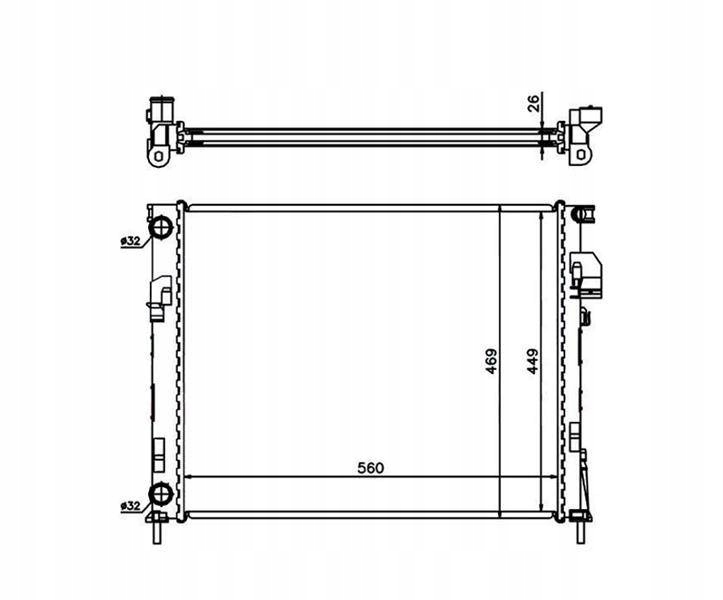 Chłodnica Wody Opel Vivaro 2002 - 2006 1.9DCI