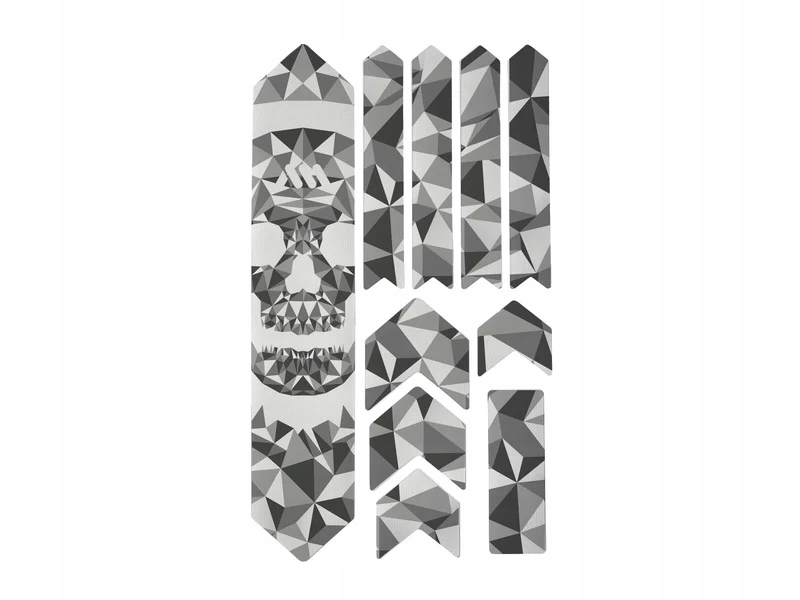 Samolepky na kolo Ochrana Mtb rámu Ams Fractal Skull
