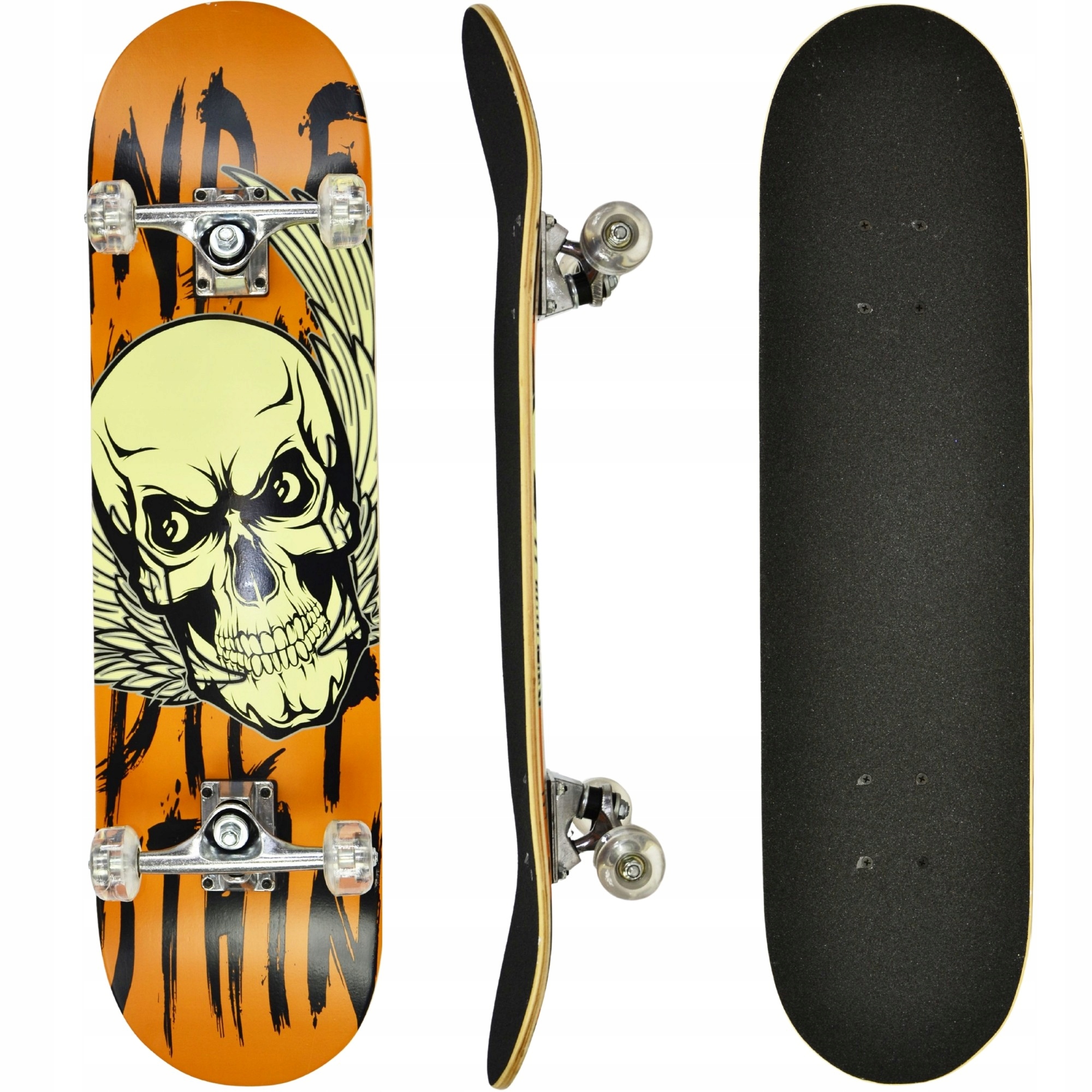 Deskorolka Klasyczna Drewniana Deska Skateboard Best Sporting Skull
